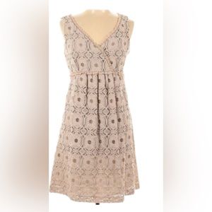 Suzi Chin for Maggy Boutique | Dress Suzi Chen Lacey Tan Over size 12